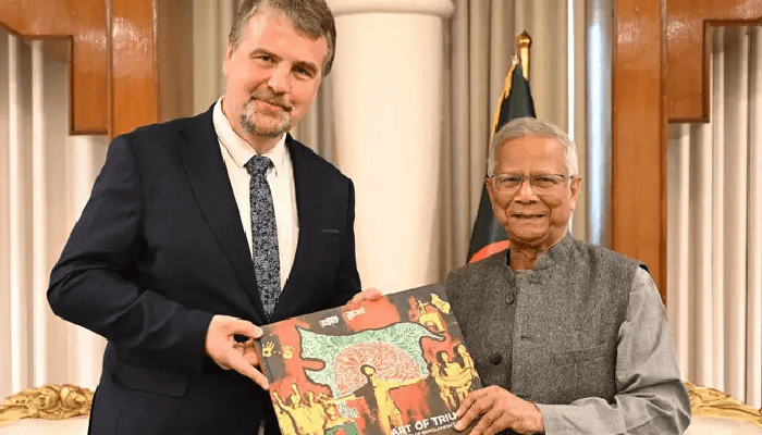 Thumbnail for ড. ইউনূস ও ইভারস আইজাবসের বৈঠকে আ.লীগ নিয়ে কোনো আলোচনা হয়নি