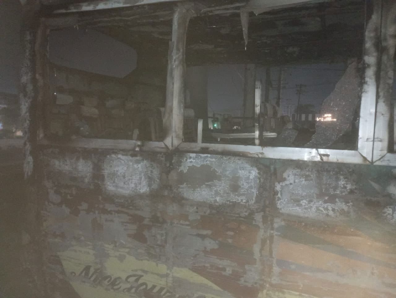 Thumbnail for গভীর রাতে গাজীপুরে দুর্বৃত্তরা দাঁড়িয়ে থাকা বাসে অগ্নিসংযোগ করেছে