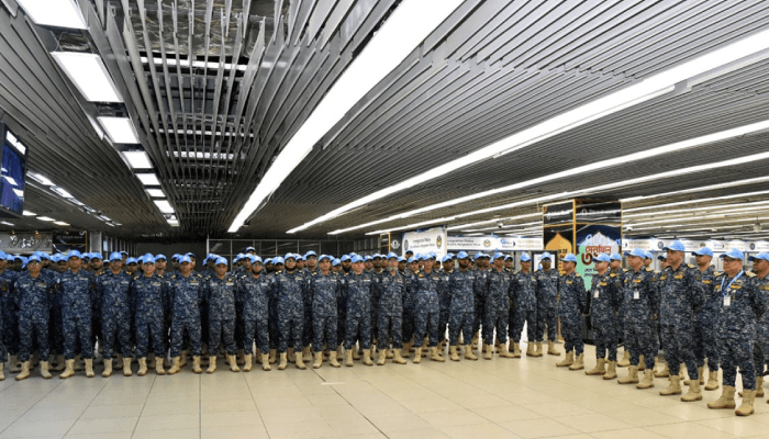 Thumbnail for শান্তিরক্ষা মিশনে অংশ নিতে ঢাকা ছাড়লেন নৌবাহিনীর ৯৯ সদস্য